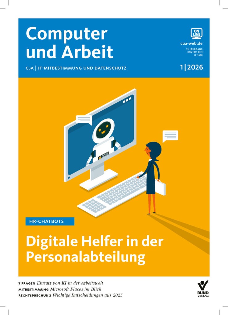 Veröffentlichungen von Mister Betriebsrat in der Computer und Arbeit Ausgabe 01/2026